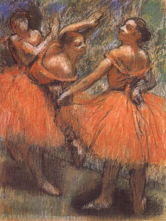 Edgar Degas Dancer in the red oil painting picture